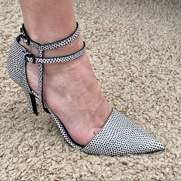 Alexander Wang Emma Lizard-Embossed Pumps 37 7 7.5 - Picture 10 of 10